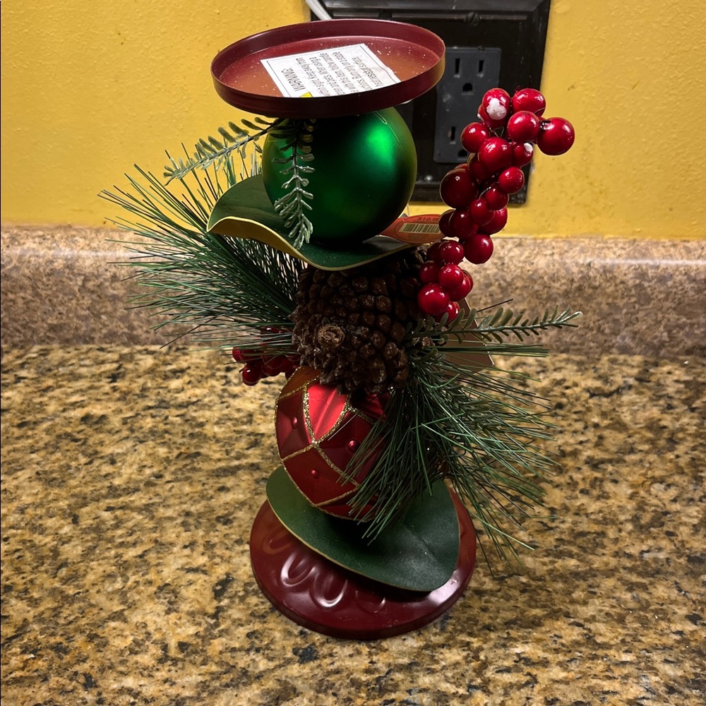 Hobby Lobby Christmas Decor with Red and Green Accents